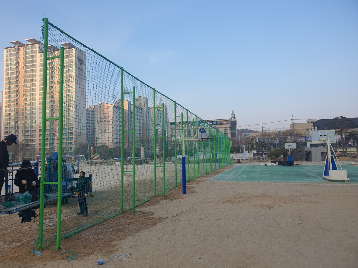 FENSUM -8405, FENSUM -8646_경북고등학교 운동장 그물망 설치_221219